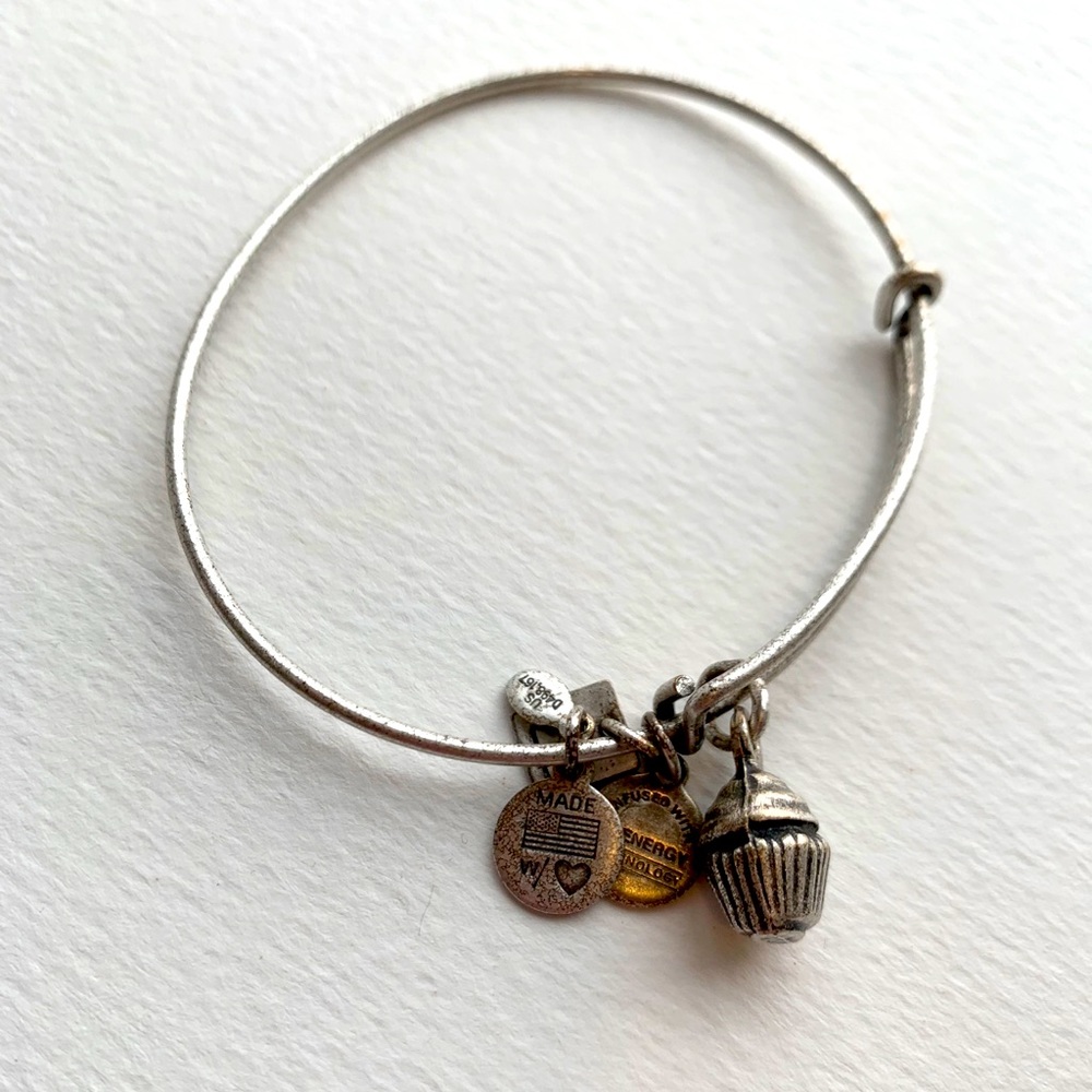 Alex and Ani Cupcake Charm Bangle Bracelet